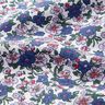 Blouse fabric small bouquets – white/lilac,  thumbnail number 2