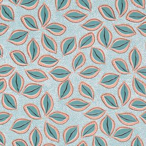 Cotton Cretonne artistic leaves – eucalyptus, 