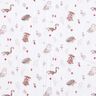 Double Gauze/Muslin Animals in a forest glade – white,  thumbnail number 1