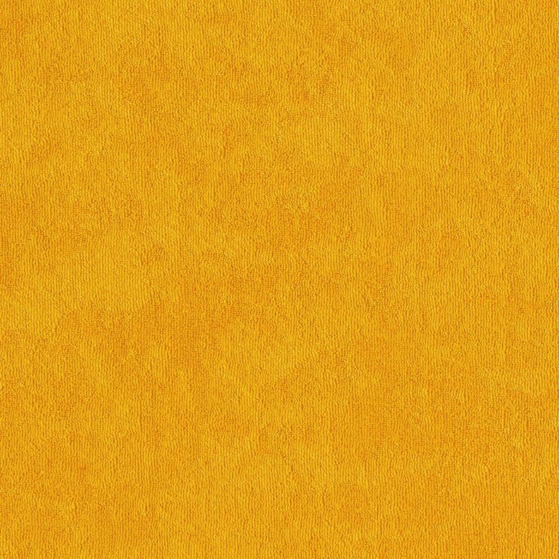 Towelling Fabric Stretch Plain – curry yellow,  image number 4