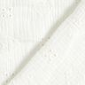 Double Gauze/Muslin Broderie Anglaise hearts – offwhite,  thumbnail number 4