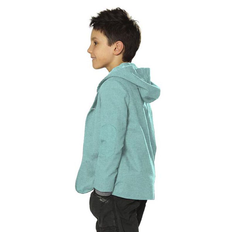 Fine Mottled French Terry – green/grey, image number 4
