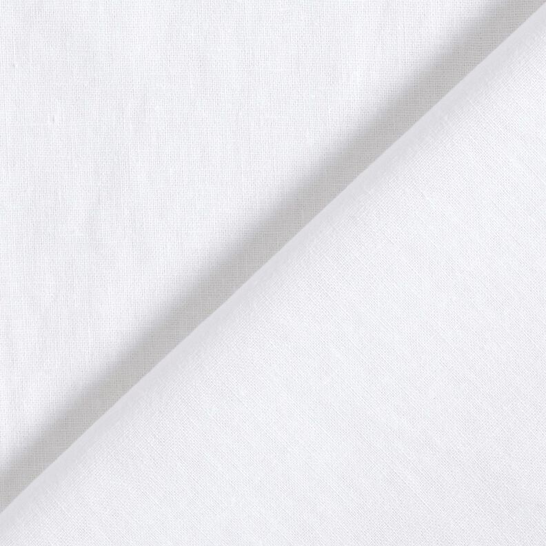 washed linen cotton blend – white,  image number 3