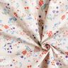 Cotton Poplin animals in a flower meadow – natural/fire red,  thumbnail number 3
