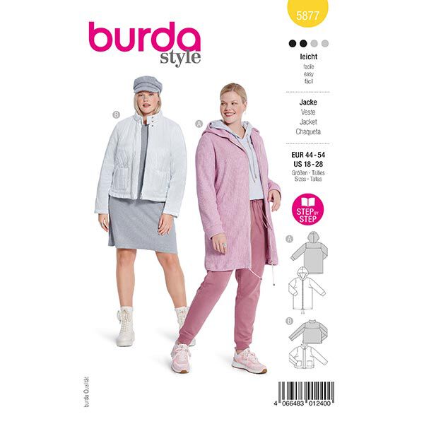 Plus-Size Jacket | Burda 5877 | 44-54,  image number 1