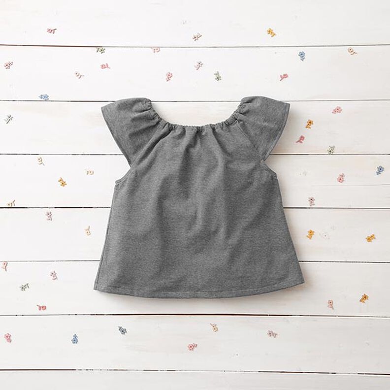 Medium Cotton Jersey Mottled – dark grey,  image number 7
