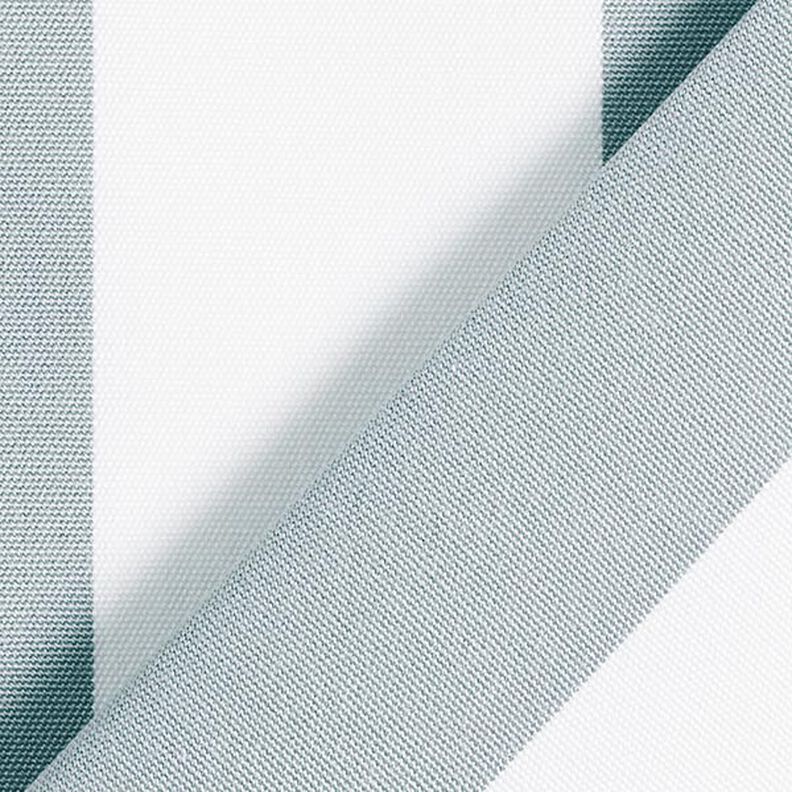 awning fabric Wide Stripes – light grey/white,  image number 5