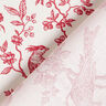 Cotton Cretonne birds – red/offwhite,  thumbnail number 4