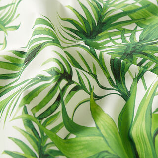 Outdoor Fabric Canvas Tropical Leaves – light green, 