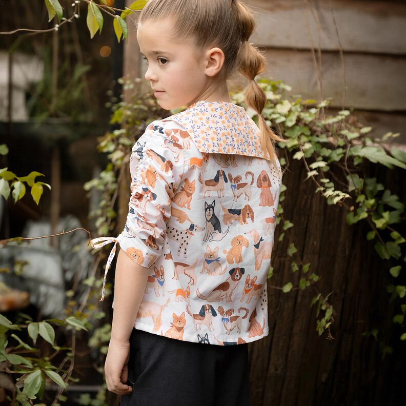 Cotton Poplin Dogs Digital Print | Poppy Fabrics – offwhite, image number 7