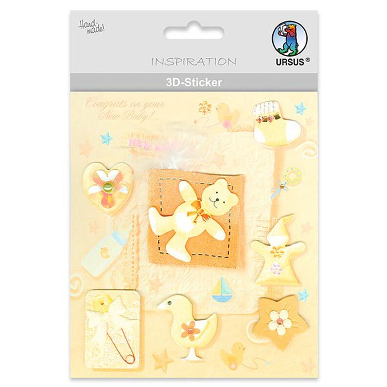 Baby  3D Sticker  – colour mix,  image number 1