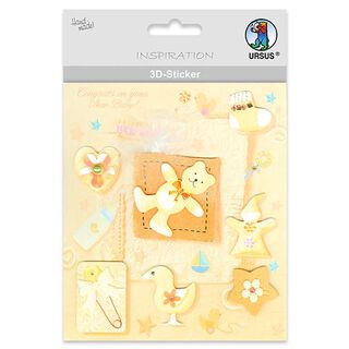 Baby  3D Sticker  – colour mix, 