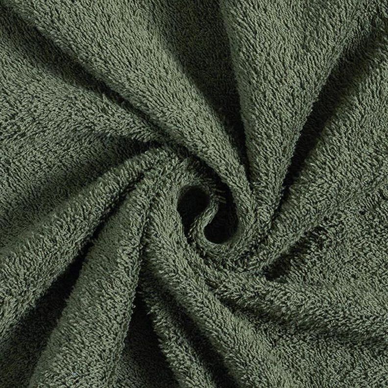 Towelling Fabric – dark olive,  image number 1