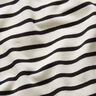 Cotton Jersey Wide and Narrow Stripes – cream/black,  thumbnail number 2