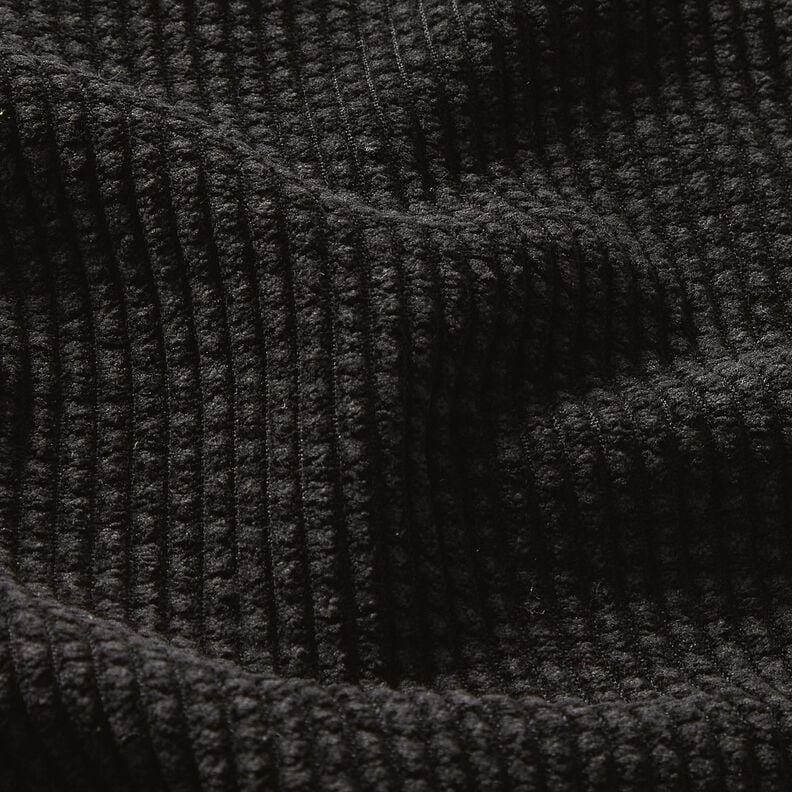 Chunky Corduroy Bubble Plain – black,  image number 2