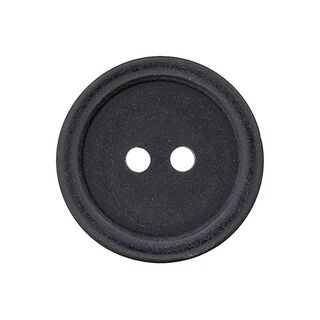 Basic 2-Hole Plastic Button - black, 