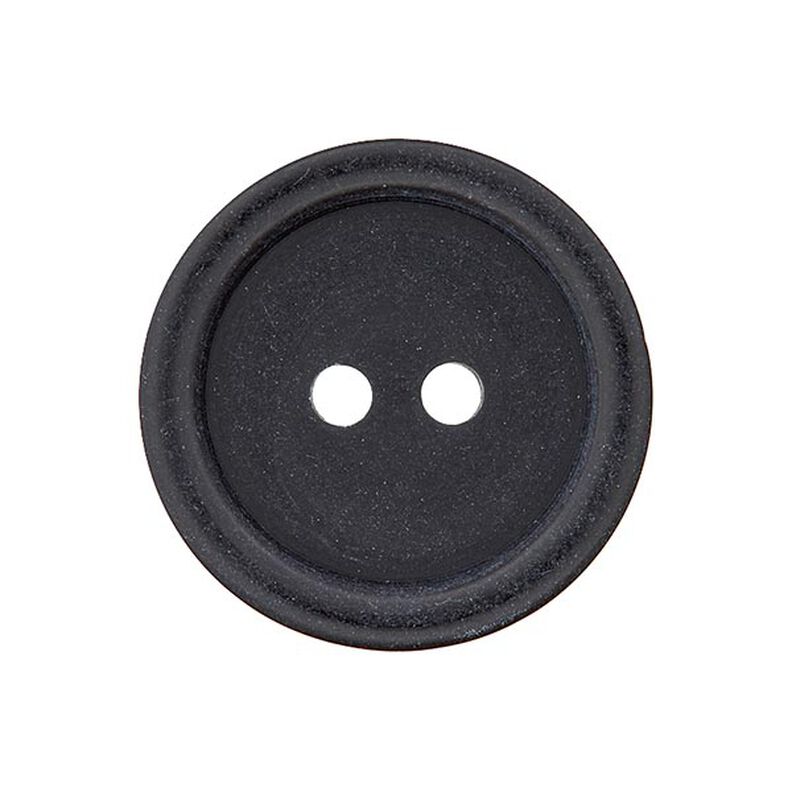 Basic 2-Hole Plastic Button - black,  image number 1