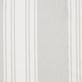 Decor Fabric Panama Block Stripes – offwhite/misty grey, 