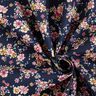 Coated Cotton romantic flowers – navy blue,  thumbnail number 4