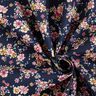 Coated Cotton romantic flowers – navy blue,  thumbnail number 4
