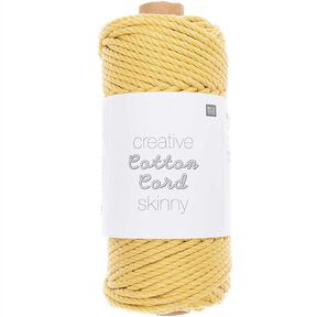 Creative Cotton Cord Skinny Macrame Cord [3mm] | Rico Design – mustard, 