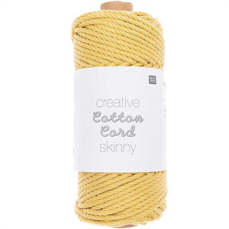 Creative Cotton Cord Skinny Macrame Cord [3mm] | Rico Design – mustard,  image number 1