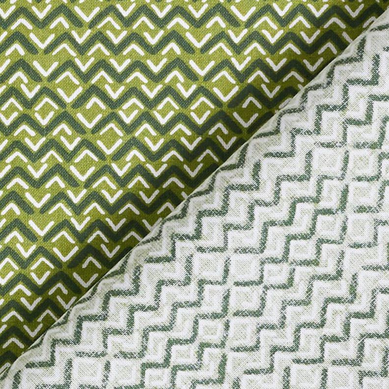 Cotton Cretonne Ethnic Zigzag – green,  image number 4