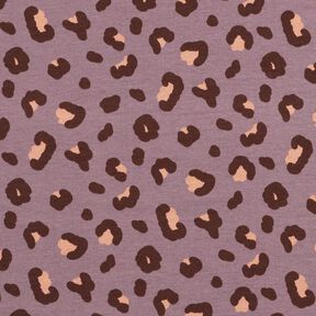 French terry Leopard Print – lilac, 