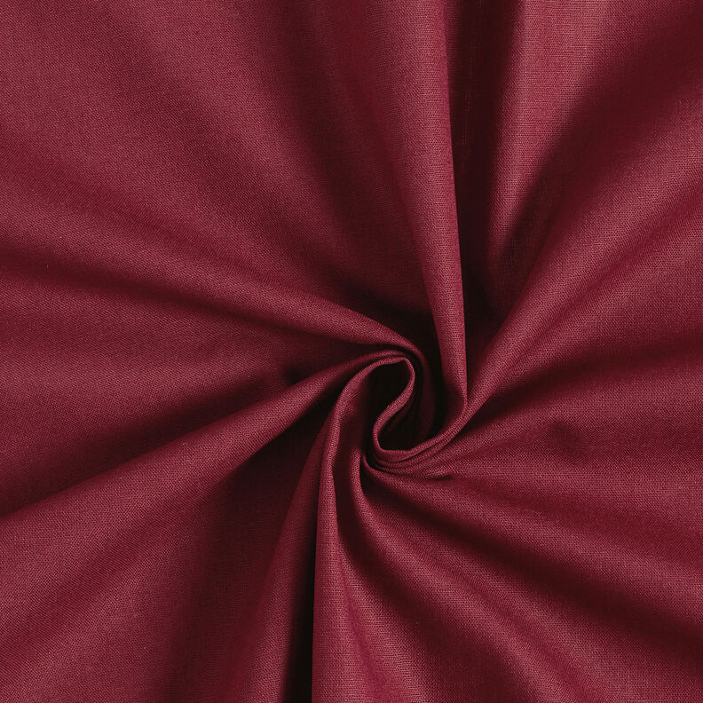Cotton Cretonne Plain – burgundy,  image number 1