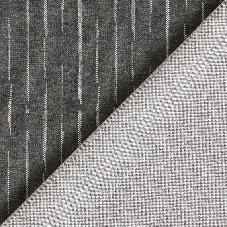Knit Jacquard Broken stripes – granite/offwhite,  image number 4