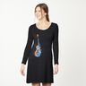 Cotton Jersey Panel Guitar | Glitzerpüppi – black/orange,  thumbnail number 6