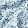 Delicate flowers organic cotton poplin – sky blue,  thumbnail number 2