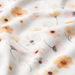 GOTS Cotton Jersey Flower Meadow Digital Print – beige, 