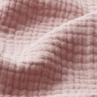 GOTS Triple-Layer Cotton Muslin – light dusky pink, 