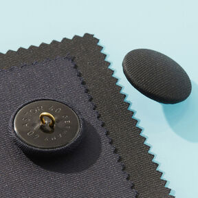 Covered Gloss button – black, 