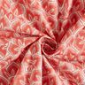 Cotton Cretonne Abstract leaves – terracotta/ivory,  thumbnail number 3