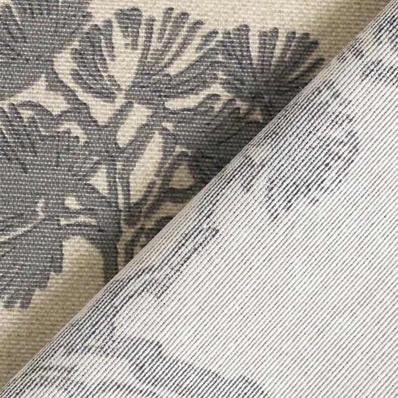 Decor Fabric Canvas Chinese Crane – sand/grey,  image number 4