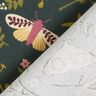 Decor Fabric Half Panama Butterflies – dark green/khaki,  thumbnail number 4