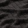 Knit Fabric Ajour elegant glitter stripes – black,  thumbnail number 2