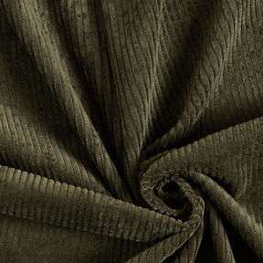 Chunky Corduroy pre-washed Plain – dark olive, 