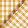 Cotton Vichy check 1 cm – mustard/white,  thumbnail number 4