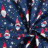 Cotton Poplin Christmas gnomes – navy blue/red,  thumbnail number 3