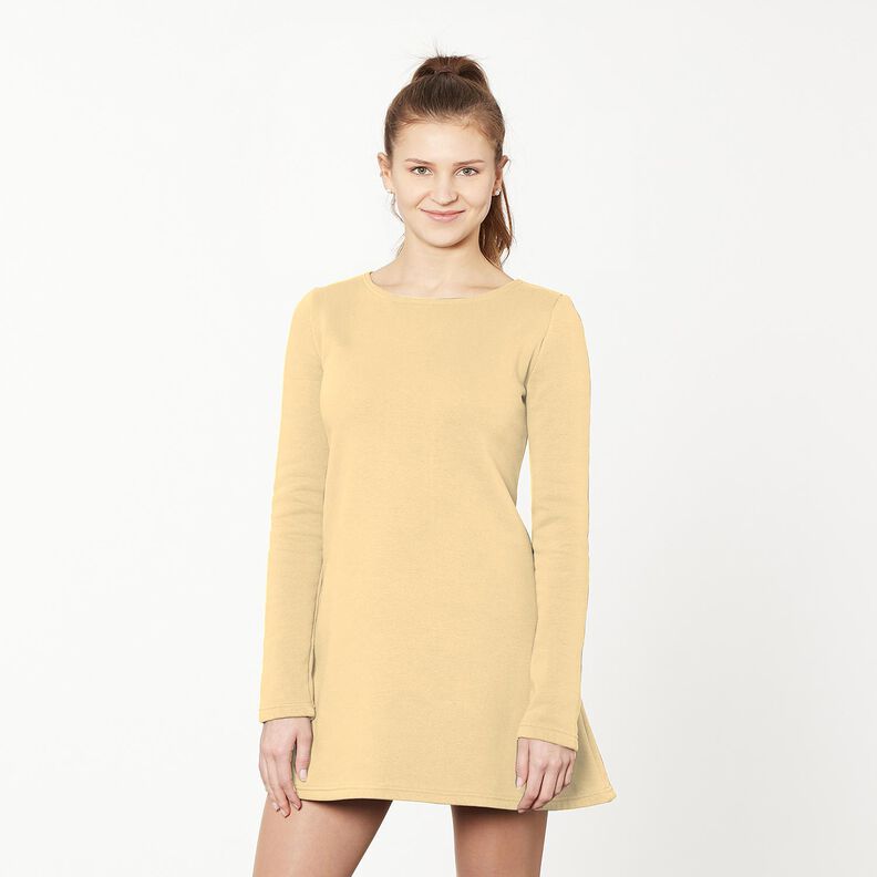 Light Cotton Sweatshirt Fabric Plain – vanilla yellow, image number 10