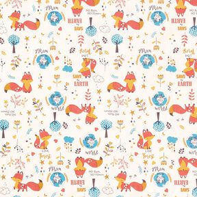 Cotton Cretonne Watchful Fox – natural, 