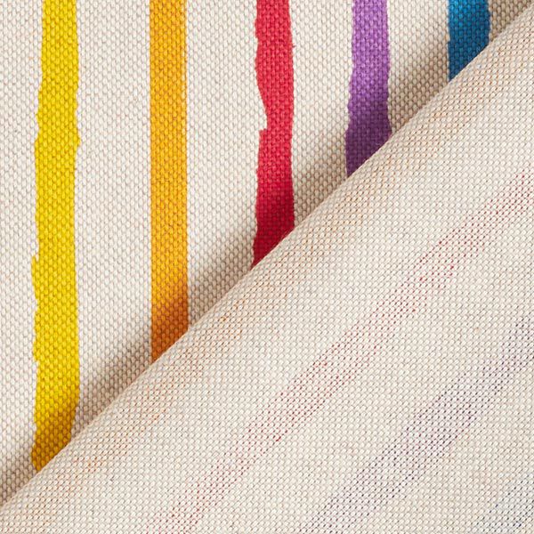 Decor Fabric Half Panama Rainbow Stripes,  image number 4