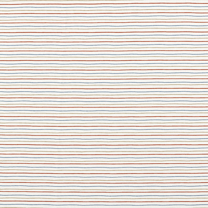 Cotton Jersey drawn lines  – offwhite,  image number 1