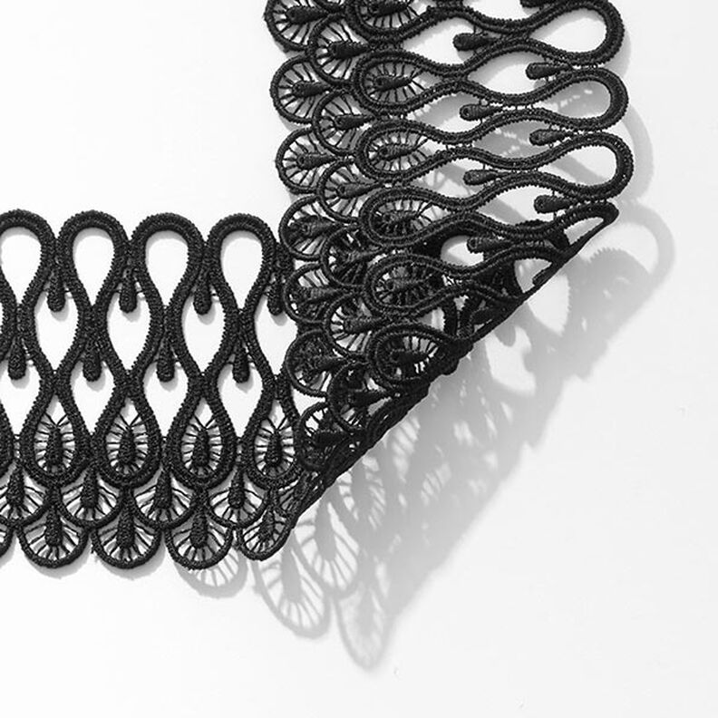 Lace Trim [ 65 mm ] – black,  image number 1
