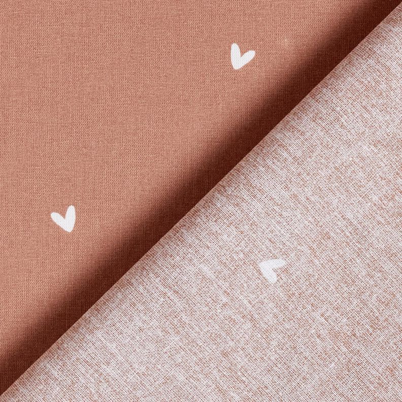 Cotton Poplin tender hearts – copper,  image number 4
