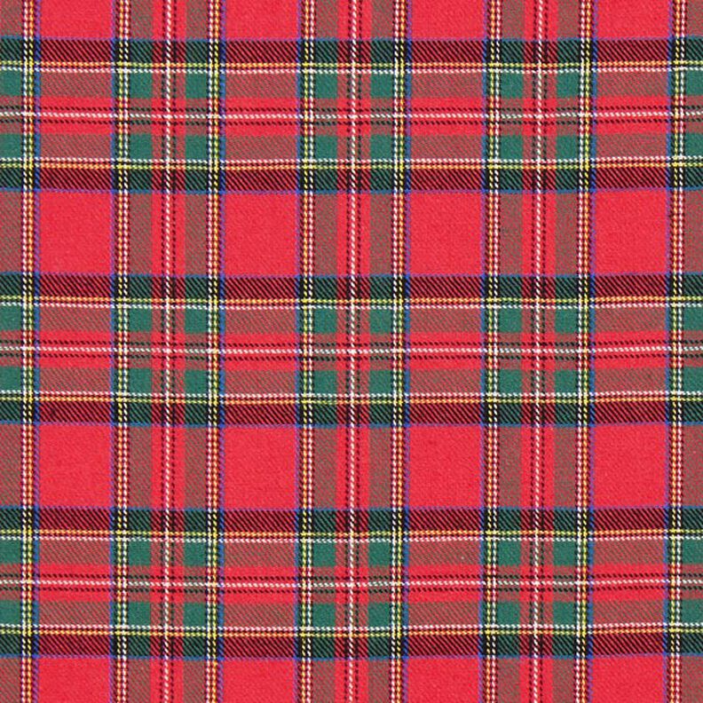 Cotton Flannel Tartan Check Glenside – red,  image number 1