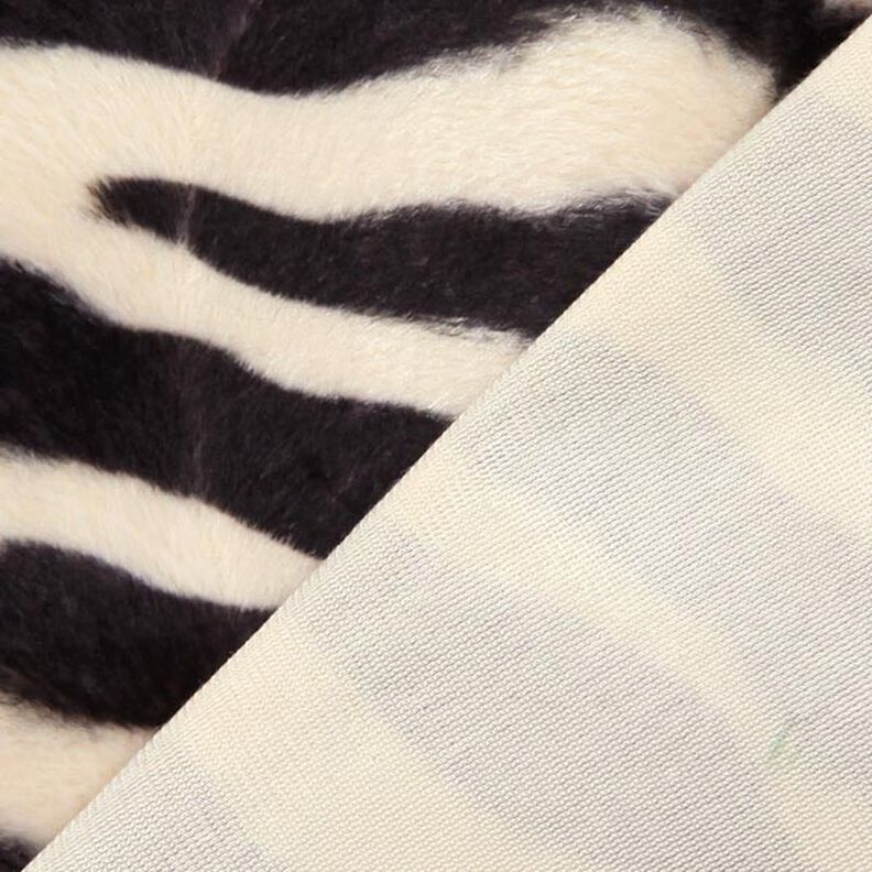 Imitation fur zebra – cream/black,  image number 3